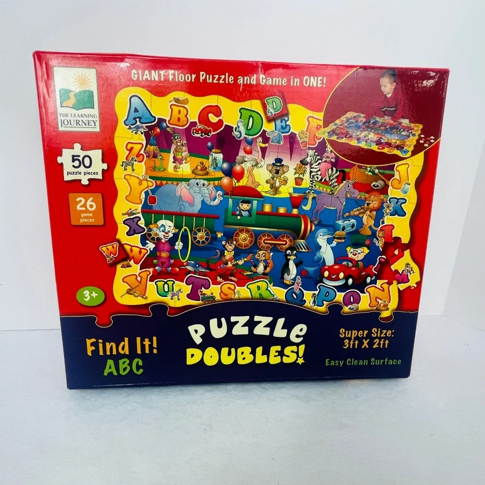The Learning Journey Floor Puzzle Find It ABC Puzzle Doubles 50 Piece Multicolor